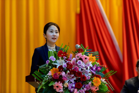 校团委书记于迪做工作报告
