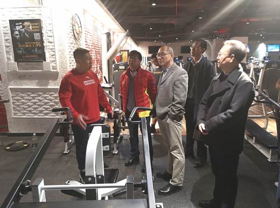 副校长宋国利一行到体育学院校企合作基地调研指导工作